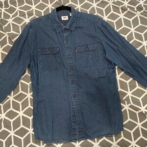 Levi's Long Sleeve Denim Shirt - Men's Large